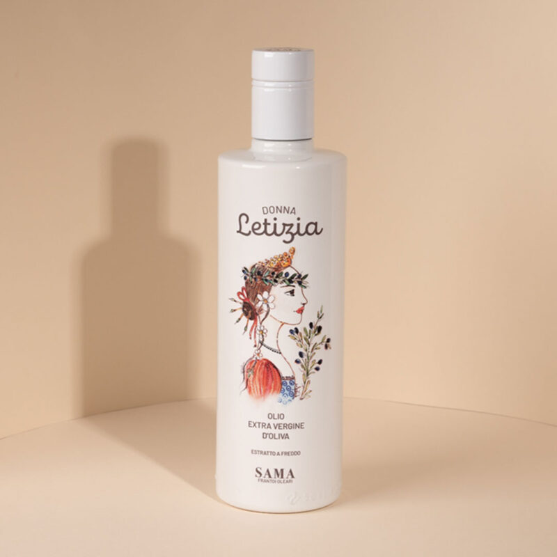 olio extra vergine d'oliva donna letizia 50cl frantoi sama